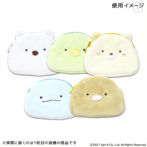 Japan San-X Face-shaped Pouch - Sumikko Gurashi : Tokage