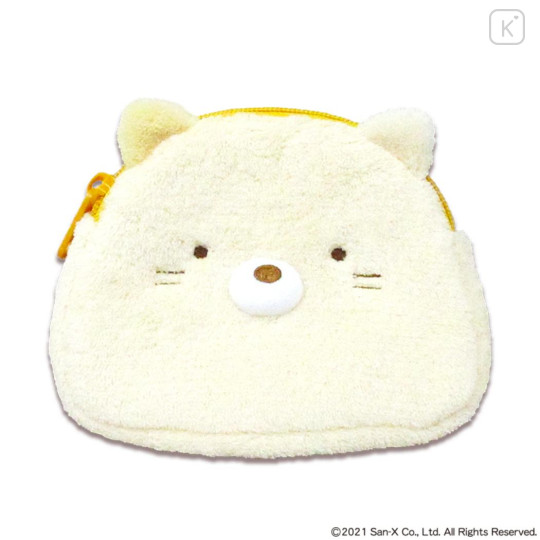 Japan San-X Face-shaped Pouch - Sumikko Gurashi : Neko - 1