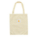 Japan Chiikawa Tote Bag With Plush Mascot - Usagi : Check Yellow - 6