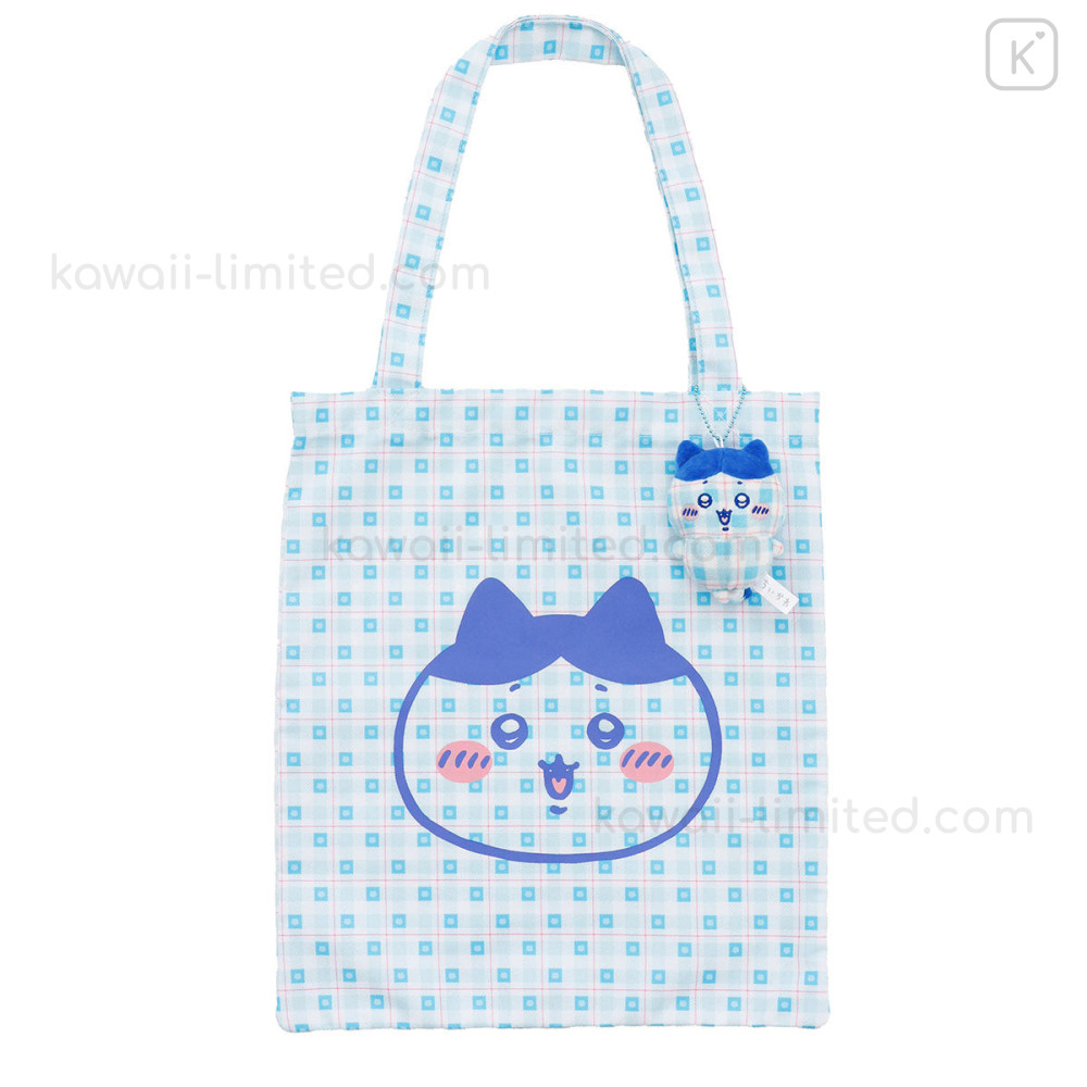 Japan Chiikawa Tote Bag With Plush Mascot - Hachiware