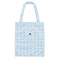 Japan Chiikawa Tote Bag With Plush Mascot - Hachiware : Check Blue - 7