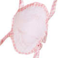 Japan Chiikawa Tote Bag With Plush Mascot - Chiikawa : Check Pink - 3