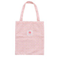 Japan Chiikawa Tote Bag With Plush Mascot - Chiikawa : Check Pink - 7
