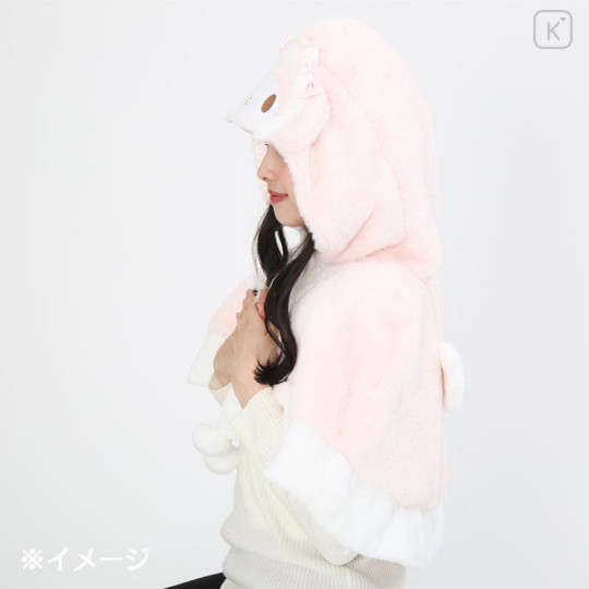 Japan Sanrio Hooded Mini Cape - My Melody : Pink - 5