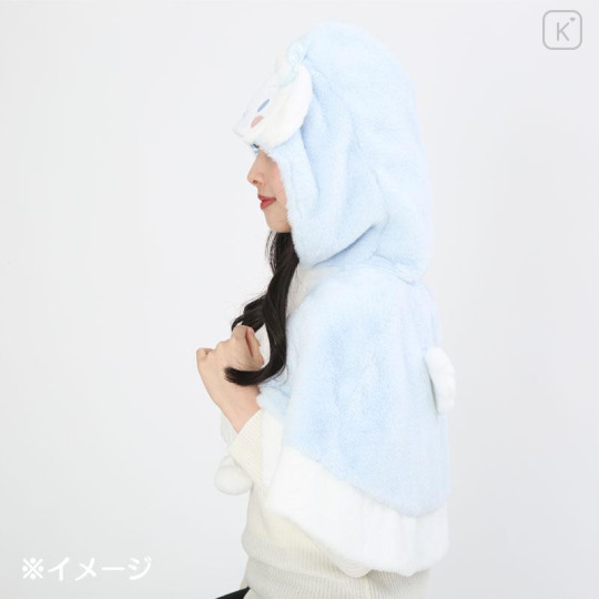 Japan Sanrio Hooded Mini Cape - Cinnamoroll : Blue - 5