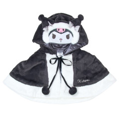 Japan Sanrio Hooded Mini Cape - Kuromi : Black