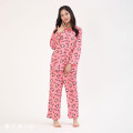 Japan Sanrio Long Sleeve Shirt Pajamas (M) - Hello Kitty : Bear Pink - 5