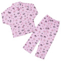 Japan Sanrio Long Sleeve Shirt Pajamas (L) - Kuromi & My Melody : Good Dream Pink - 1