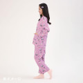 Japan Sanrio Long Sleeve Shirt Pajamas (L) - Kuromi & My Melody : Good Dream Purple - 6