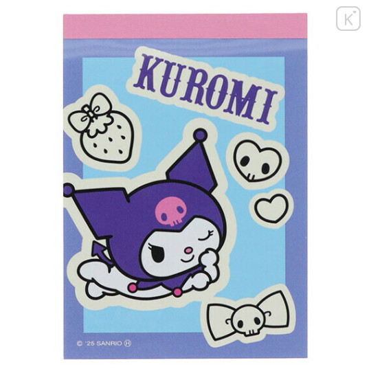 Japan Sanrio Mini Notepad - Kuromi : Petit Collection - 1