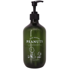 Japan Peanuts Soap Dispenser Bottle - Snoopy & Woodstock : Bath Time Dark Green