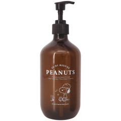 Japan Peanuts Soap Dispenser Bottle - Snoopy & Woodstock : Bath Time Dark Brown