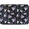 Japan Sanrio Fluffy Throw Blanket - Kuromi : Beauty Queen Black - 1
