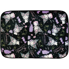 Japan Sanrio Fluffy Lap Blanket - Kuromi : Beauty Queen Black
