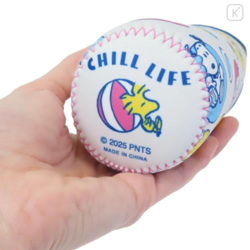 Japan Peanuts Plastic Bottle Holder - Snoopy & Woodstock : Pool Chill - 4