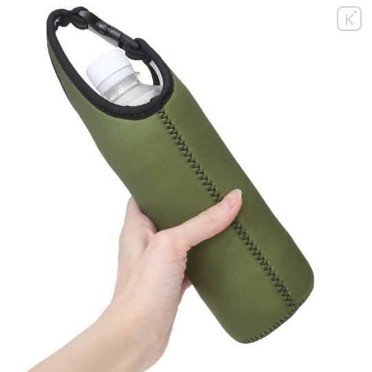 Japan Peanuts Plastic Bottle Holder - Snoopy : Kids Dark Green - 2