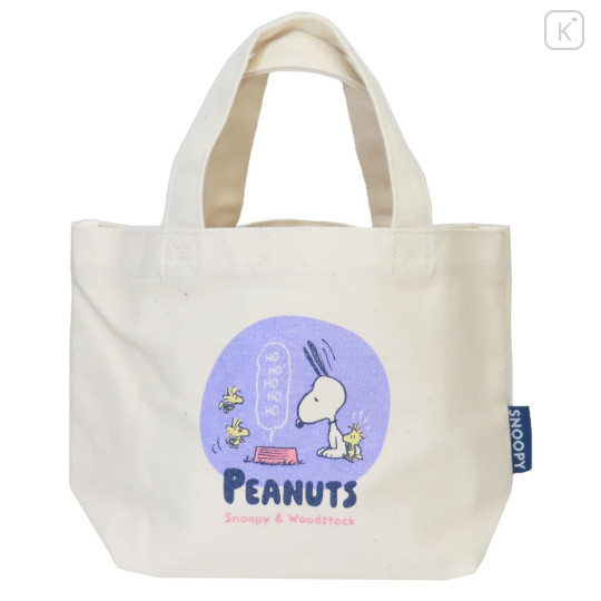 Japan Peanuts Mini Tote Bag - Snoopy & Woodstock : Music - 1