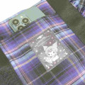 Japan Sanrio 2 Way Mini Tote Bag - Kuromi : 20th Anniversary Frill Black Purple - 4