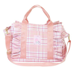 Japan Sanrio 2 Way Mini Tote Bag - My Melody : 50th Anniversary Frill Pink