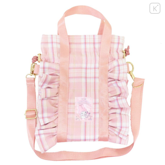Japan Sanrio Shoulder Crossbody Bag - My Melody : 50th Anniversary Frill Pink - 1