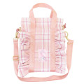 Japan Sanrio Shoulder Crossbody Bag - My Melody : 50th Anniversary Frill Pink - 1