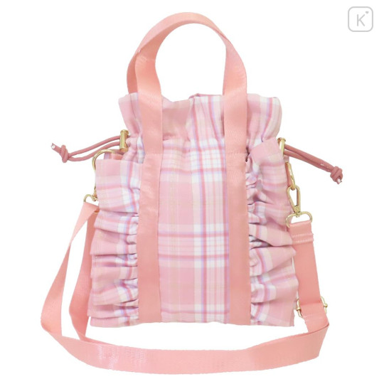 Japan Sanrio Shoulder Crossbody Bag - My Melody : 50th Anniversary Frill Pink - 2