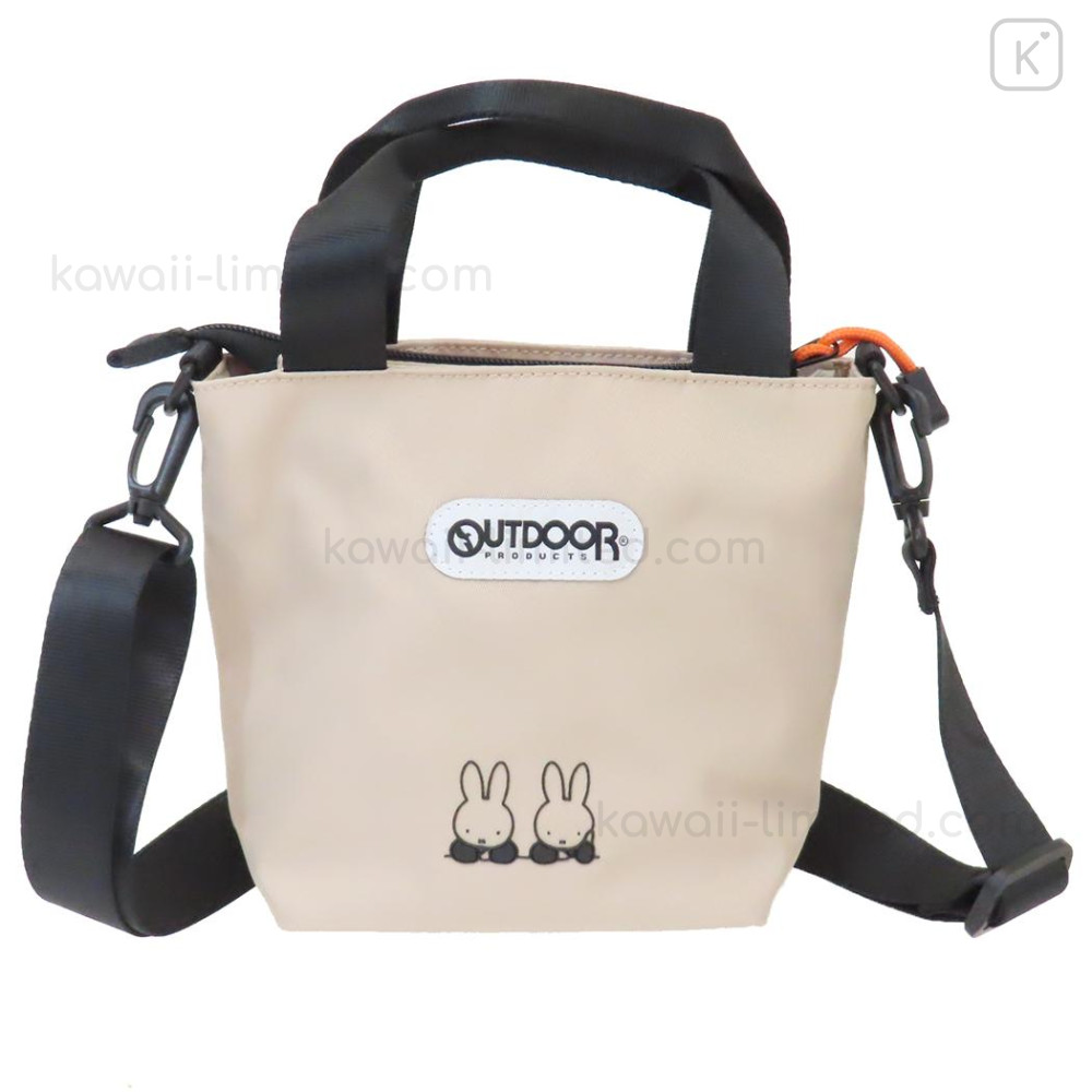 Japan Miffy × Outdoor Shoulder Crossbody Bag - Miffy : Beige