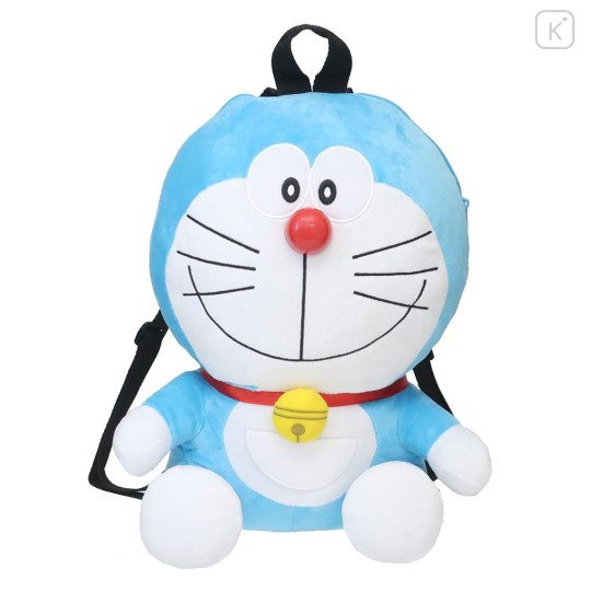 Japan Doraemon Plush Backpack - Big Smile - 1