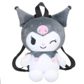Japan Sanrio Plush Backpack - Kuromi : Sitting - 1