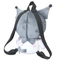 Japan Sanrio Plush Backpack - Kuromi : Sitting - 2