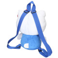 Japan Sanrio Plush Backpack - Hello Kitty : Sitting Blue - 2