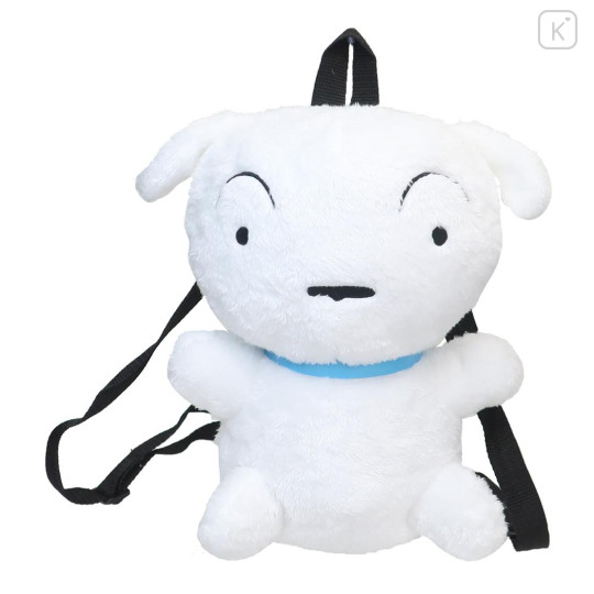 Japan Crayon Shin-chan Plush Backpack - Shiro : Sitting - 1