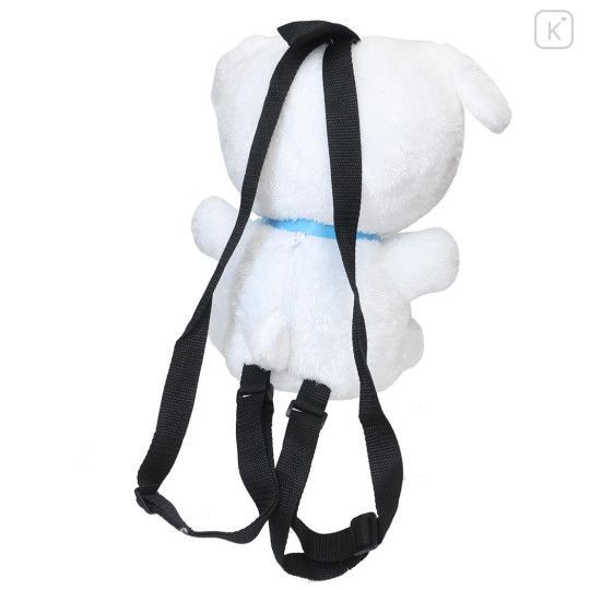 Japan Crayon Shin-chan Plush Backpack - Shiro : Sitting - 2