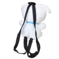 Japan Crayon Shin-chan Plush Backpack - Shiro : Sitting - 2