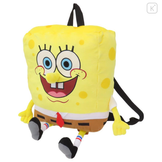 Japan Spongebob SquarePants Plush Backpack - Sitting - 1