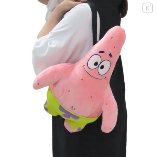 Japan Spongebob SquarePants Plush Backpack - Patrick Star : Sitting - 4