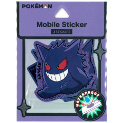 Japan Pokemon Waterproof Mobile Sticker Pack - Gengar : Glitter