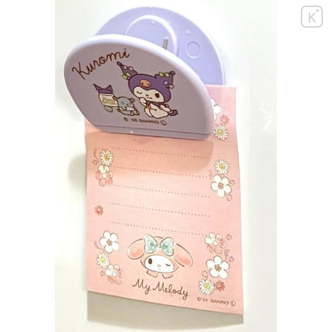 Japan Sanrio Magnet Clip - Kuromi : Light Purple - 3