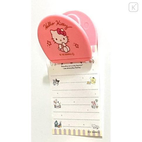 Japan Sanrio Magnet Clip - Hello Kitty : Light Pink - 3
