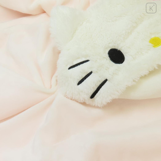 Japan Sanrio Fluffy Hooded Blanket - Hello Kitty : Pink - 3