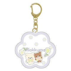 Japan San-X Shaka Shaka Acrylic Keychain - Chairoikoguma & Korilakkuma