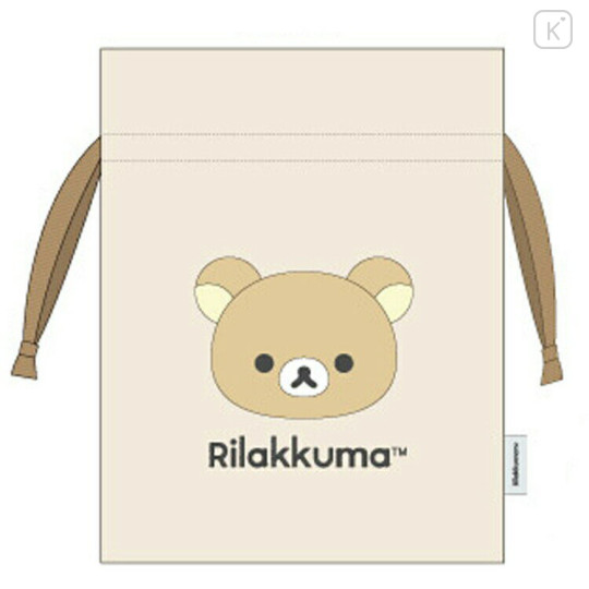 Japan San-X Plush Drawstring Bag - Rilakkuma - 1