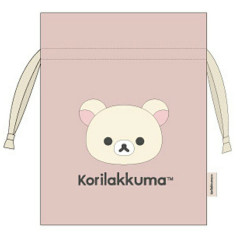 Japan San-X Plush Drawstring Bag - Korilakkuma