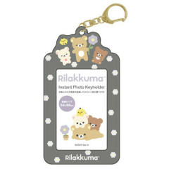 Japan San-X Instant Photo Keychain - Chairoikoguma & Korilakkuma & Rilakkuma : B