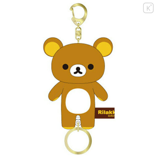 Japan San-X Mascot Holder Reel Keychain - Rilakkuma - 1