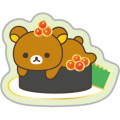 Japan San-X Drop Seal Bits - Rilakkuma : Anytime Sushi Gold Foil - 2