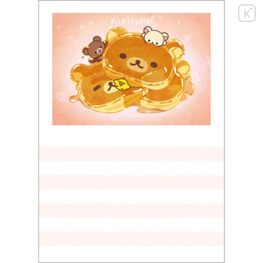 Japan San-X A6 Notepad - Kiiroitori & Rilakkuma : Rilakkuma Stay with Me - 2