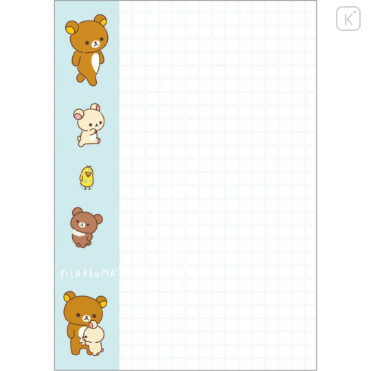 Japan San-X A6 Notepad - Rilakkuma : Rilakkuma Stay with Me - 3
