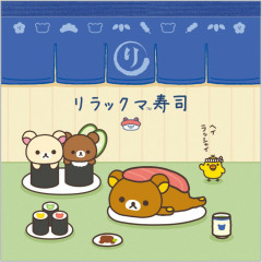 Japan San-X Square Memo Pad - Rilakkuma : Anytime Sushi