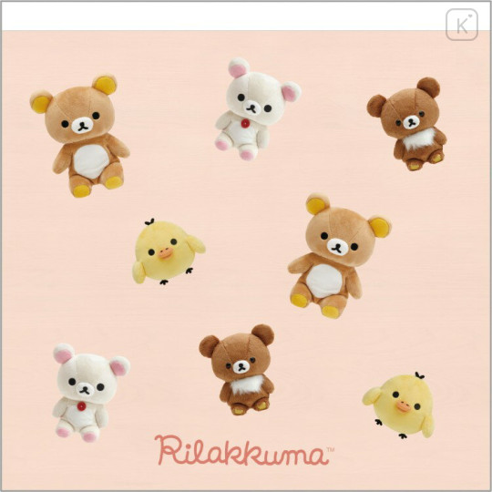 Japan San-X Square Memo Pad - Rilakkuma : Photo Series Pink - 1